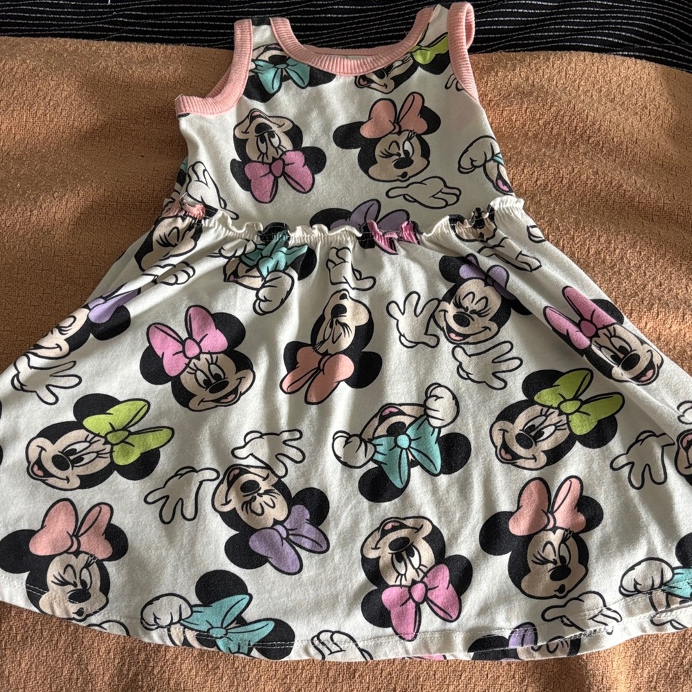 Disney Minnie Mouse Dress - Pink and Green Accents